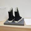 Nové designové jarní letní vysoké plátěné střapcové ležérní boty pro muže a ženy kulatá špička plochá podrážka šněrovací boty unisex