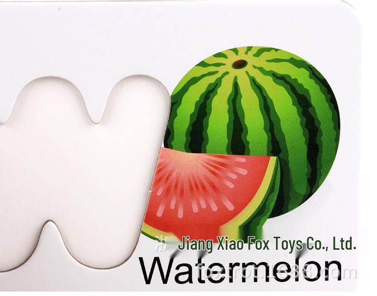 Children's Wooden Alphabet & Picture Cards for Early Education