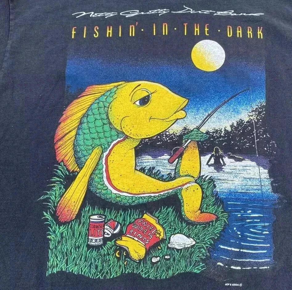Nitty Gritty Dirt Band Футболка с принтом  Fishing in the Dark  Размер S-5XL KN1171 Унисекс Футболка XXXL