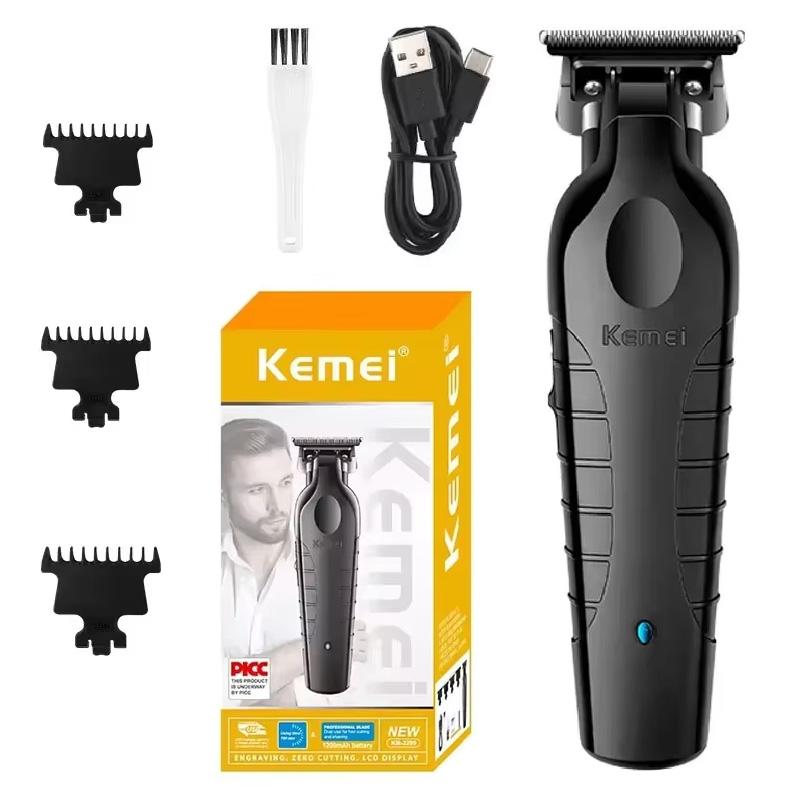 Original Kemei Professional Cordless Hair Clipper For Men Adjustable Electric Hair Trimmer Beard Haircut Rechargeable Machine