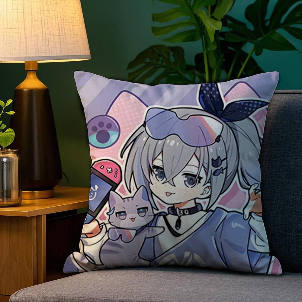 Chibi Cute Honkai Star Rail Pillow Case Plush Fabric Soft Double Sided Print Home Sofa High Quality Cushion Cover Throw