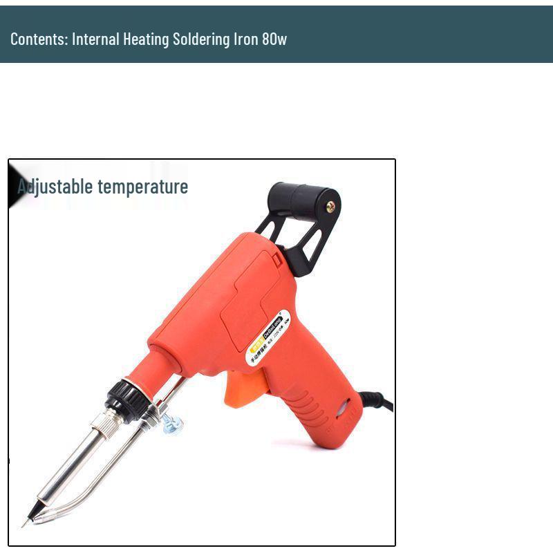 Electric Soldering Iron 60W: Internal/External Heating, Single-Handed, Semi-Automatic Solder Dispenser.