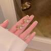 925 Silver Bow Pearl Stud Earrings - Trendy Internet Celebrity Style