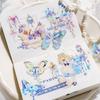 MomoPET Ice Crystal 3D Laser Gold Retro Journal Stickers - Boundless Jewelry Series