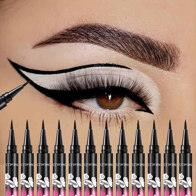 1pc Smudge & Waterproof Black Liquid Eyeliner Pen - Beginner Friendly, Long-Lasting Eye Makeup