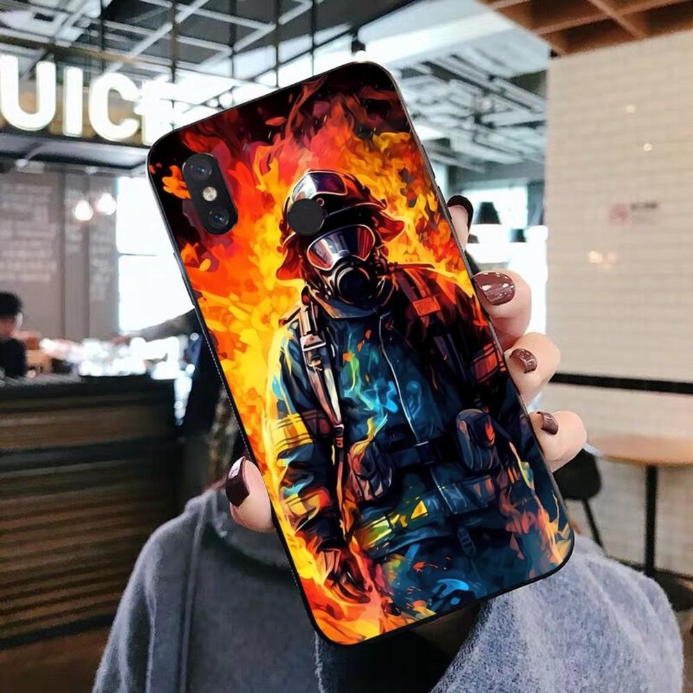Firefighter Heroes Fireman Luxury Phone Case For Xiaomi Mi 5X 8 9 10 11 12 Lite Pro 10T PocoX3pro PocoM3 Note 10 Pro Lite