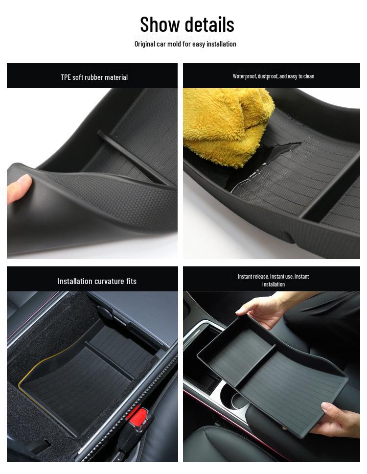 Tesla Model 3/Y (2017-2021) Armrest Box Non-slip Dirt-proof Mat