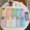 2-In-1 Magnetic Jelly Shell Is Suitable for Apple 16 Mobile Phone Case 14 15magsafe Light Yarn PC Simple 13 All-inclusive.