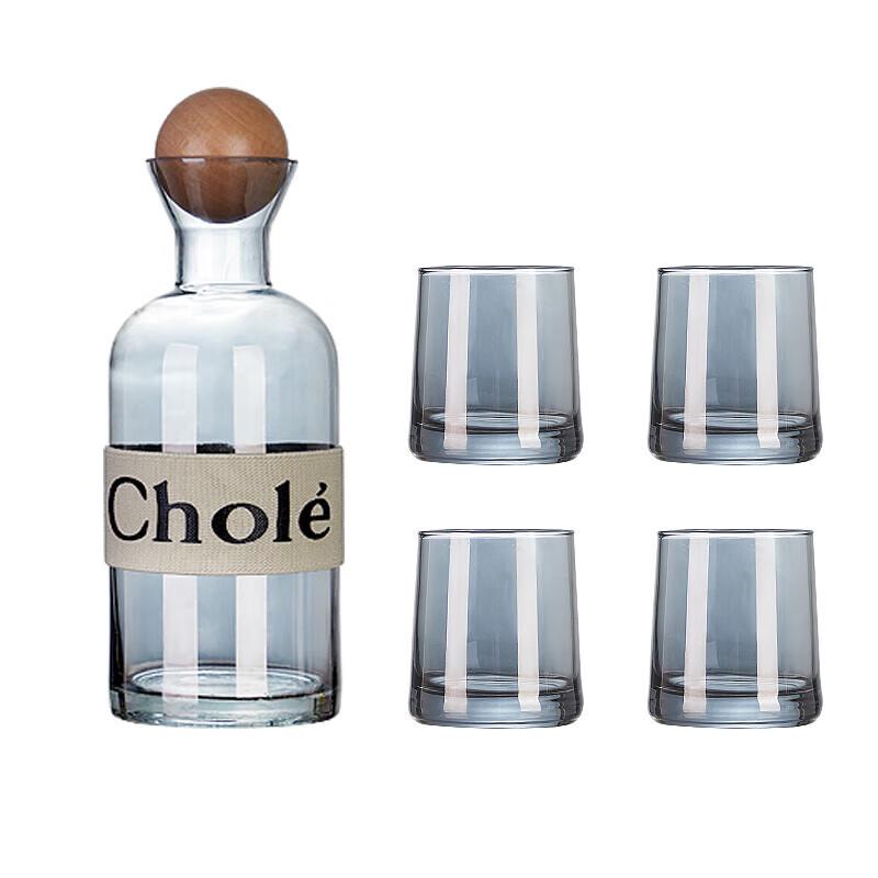 BAILOCK Glass Water Pitcher & Tumbler Set (5-Piece)