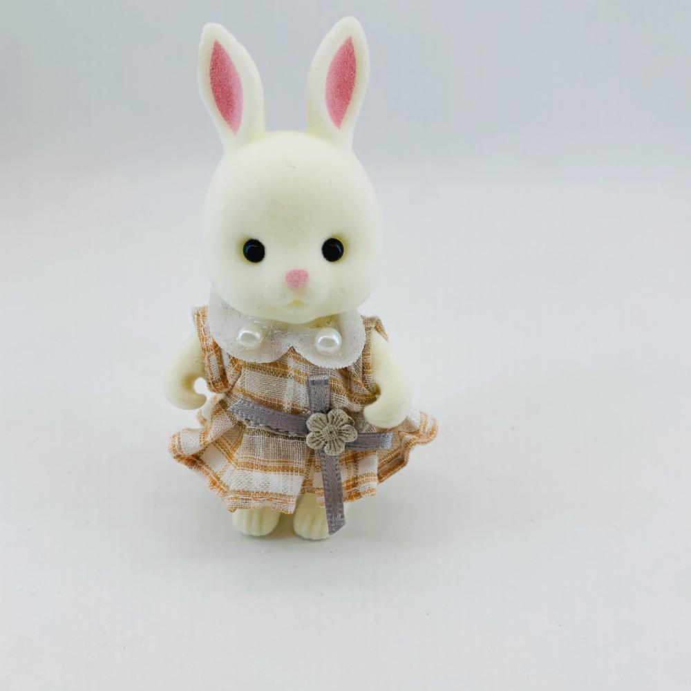 1-5Pcs Different Simulation Forest Animal Rabbit Bear Dog Family Figure Toy Dolls Kids Diy DIY House Doll Playset random clothing