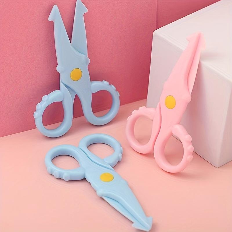 1/2pcs Cute Squid Scissors Mini Plastic Scissors Student Scissors Hand Cut Paper-cut Stationery Children Scissors