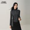 PEACEBIRD Women's Mock Neck Tie-Detail Pullover Knit Top