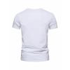 European sizes Men's Short-Sleeve T-Shirt, Stylish Letter Print, Casual Crew Neck, Breathable Sport Top, Comfortable, Fashionable Streetwear