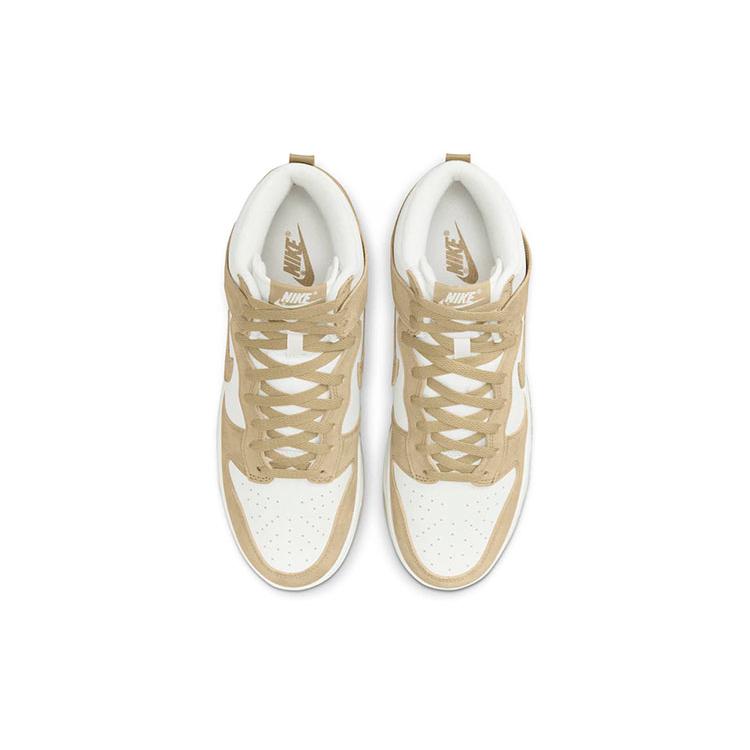 New Nike Dunk High Tan Suede White DQ7679-001