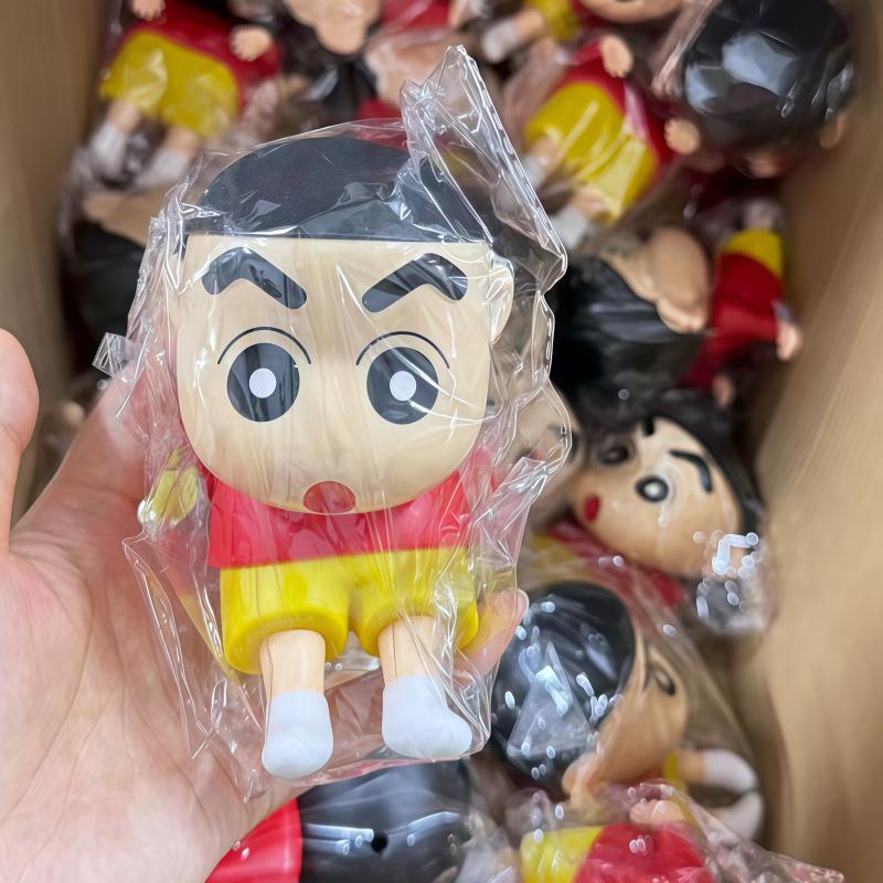 Crayon Shin-chan Desktop Phone Holder: Cute Anime Figure Ornament