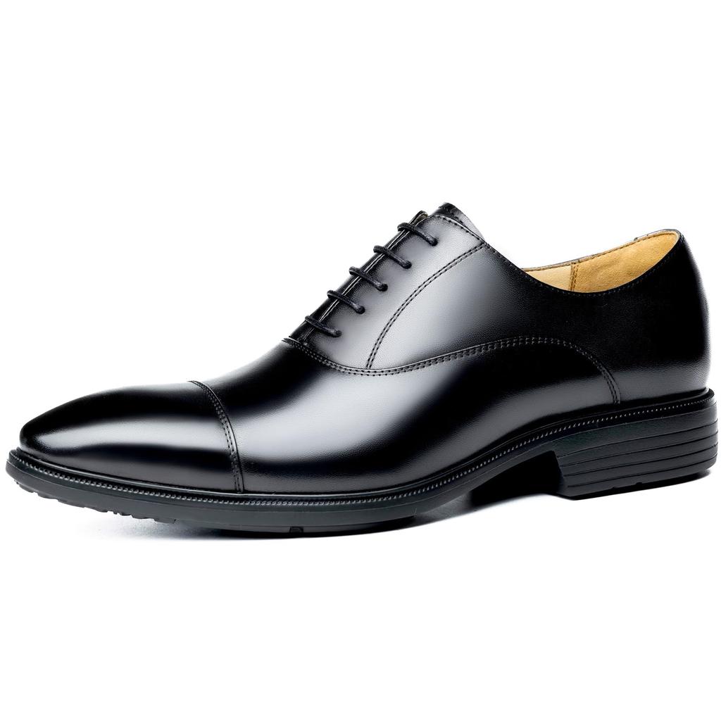 Foxsense Business Leather Dress Genuine Inner Premium Size Men's Shoes, Shoes, Leather, Straight-Tip Sneakers, Breathable, Wingtip, Comfortable,