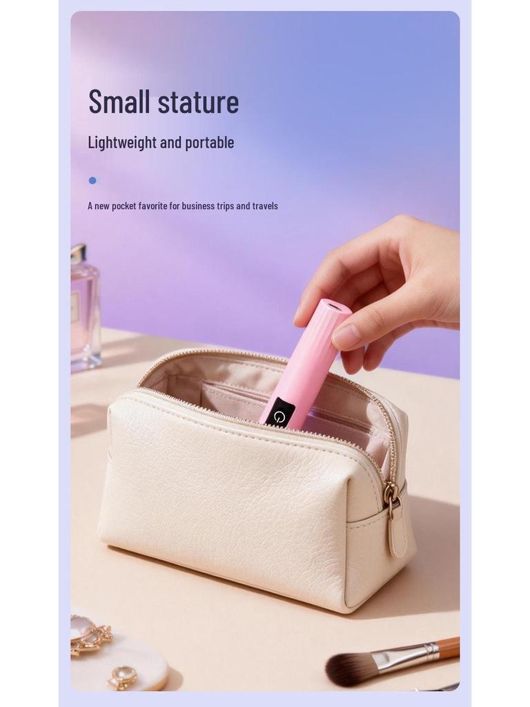 Rechargeable Mini Nail Art Lamp: Quick-Drying, Wearable Touch-Sensitive One-Word Design for Nail Tips.