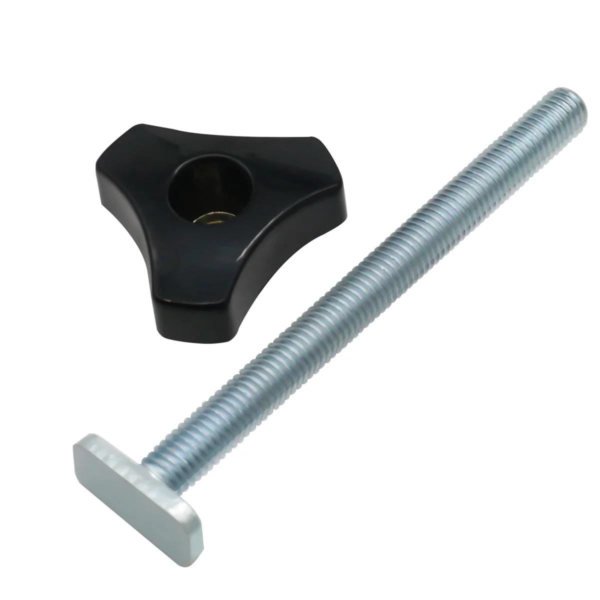 

T Track Bolts Knob Kit Miter Track Sliding Nut T-Slider T Slot T Bolt For Woodworking Jigs Fixtures Tools Kit Accessories DIY