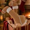 Holiday Gift Accessory Christmas Elf Legs Tree Ornaments, Plush Stuffed Stuck Ornament Topper Decorations for Xmas Tree, Indoor Outdoor Party