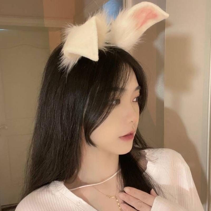 1-10PCS Plush Rabbit Ears Hair Band Cute Headdress for Adult and Children Performance Headband Cosplay Accessories