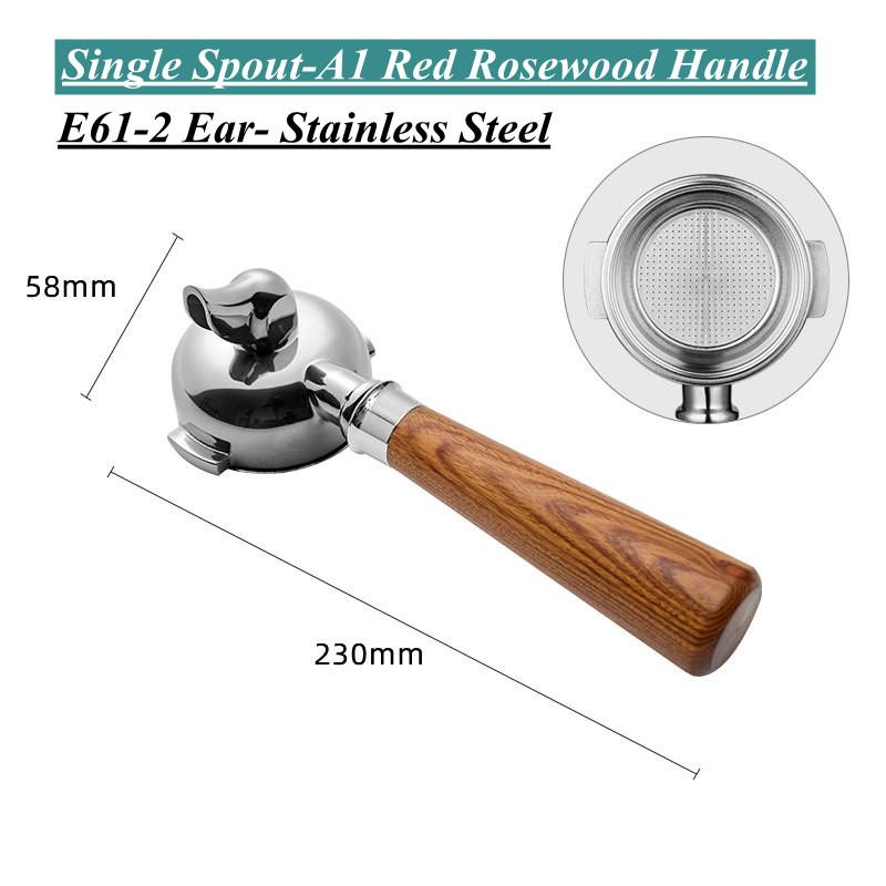 E61 Group head 58mm Filter Holder For Expobar FAEMA RANCILIO LACIMBALI Coffee Machine Spout Bottomless Portafilter Coffee Maker