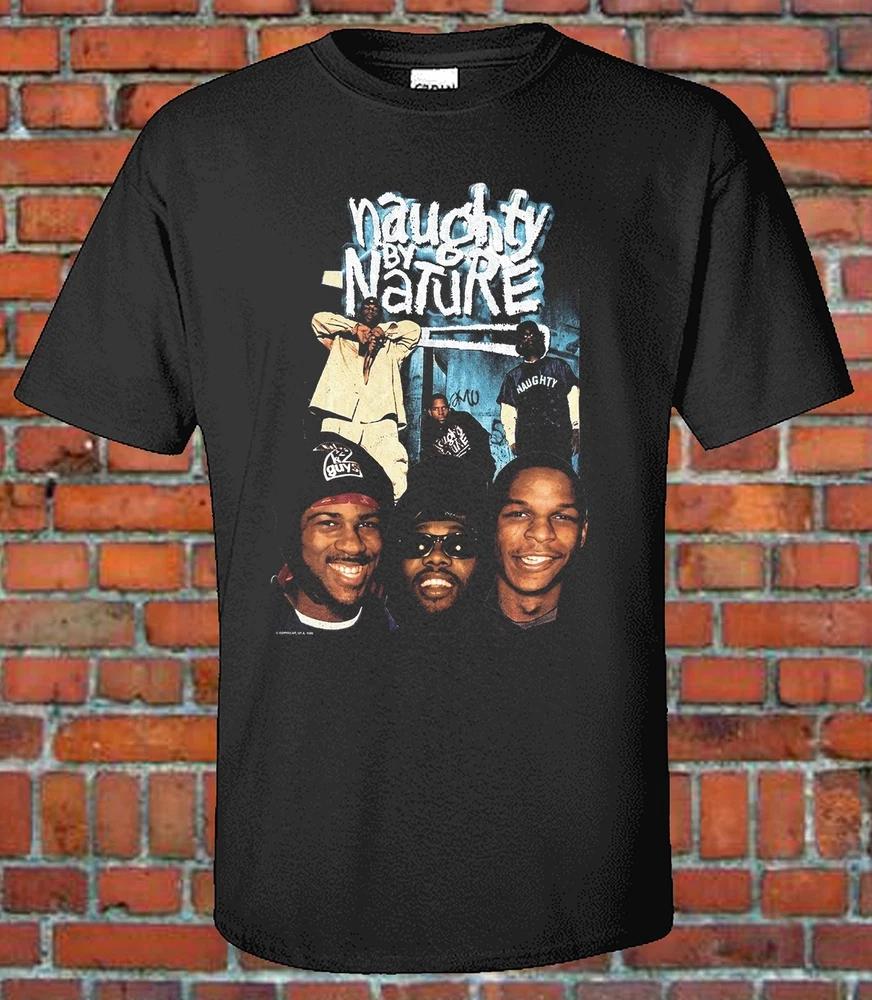 Vintage Recreated Naughty By Nature 90s Style Bootleg Tee  Graphic TShirt M