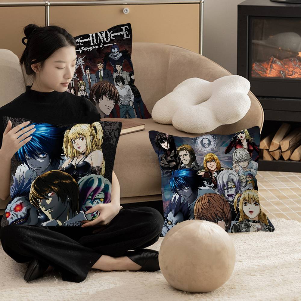 Anime Death Note Stitch Lucky Dragon Pillow Cover Sofa Cushion Cover Home Room Decoration Children Gift
