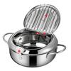Stainless Steel Deep Fryer Deep Fryer Pot Thermometer Stainless Steel Cover Filter
