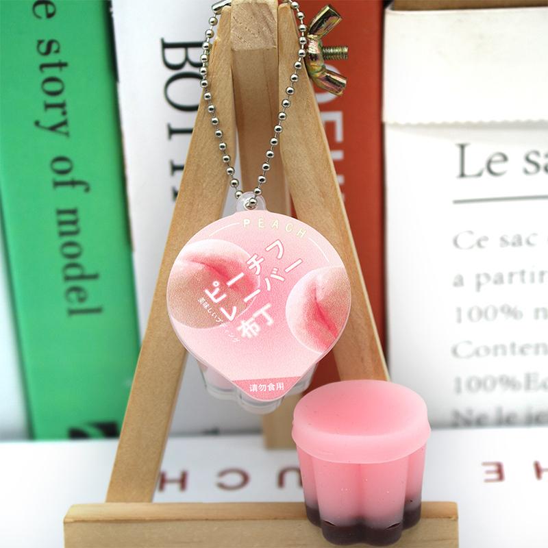 Squishy Fidget Toy Nowość Pudding Ściskaj Dekompresuj Zabawka Brelok Urocze Zabawki Antystresowe Zawieszka do Plecaka Dzieci Dorośli Prezent