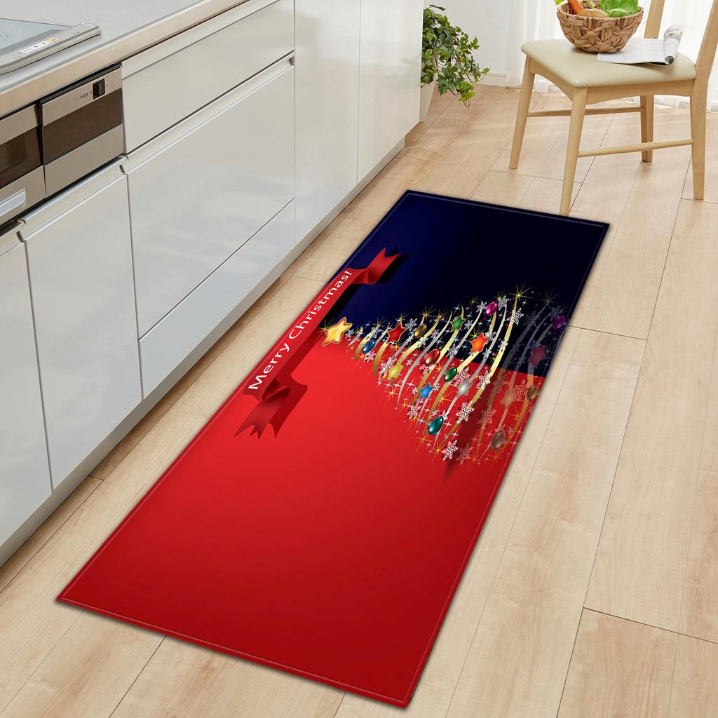 Christmas Kitchen Sand Carpet Doormat Long Floor Mat