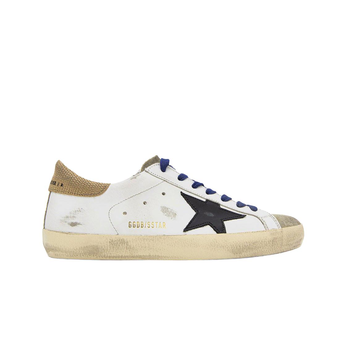 

Golden Goose Superstar White Black Brown Heel Tab Sneakers 40