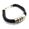 Les Trésors De Lily [M0740] - Unisex Bracelet 'Peaceful' Black (2 Rows)
