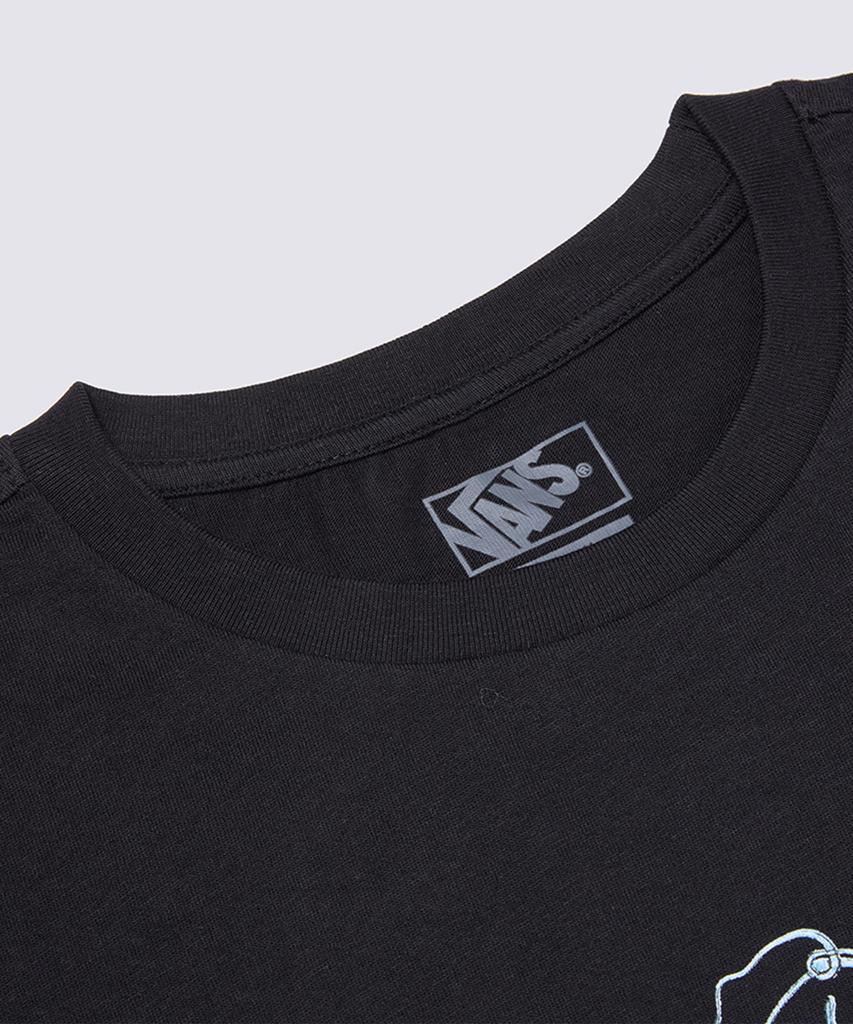 VANS Greening Face Relax Crop Short Sleeve T-Shirt - Black / Vn000Mc5Blk1