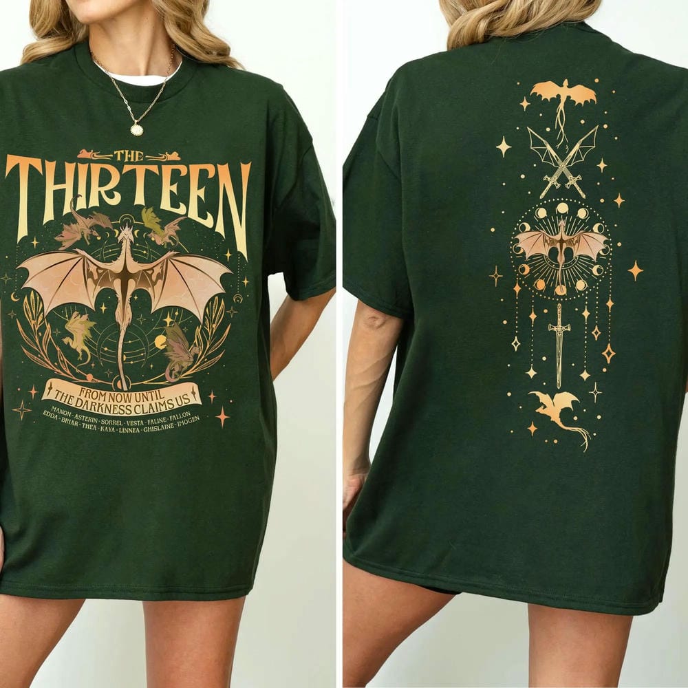 Women Retro Dark Academic The Thirteen Throne Of Glass Shirt The Darkness Claims Sjm Merch Unisex Tee Fantasy Apparel Y2K Top