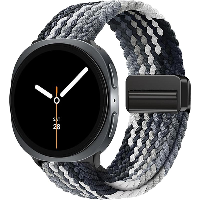 Nylon Braided Solo Loop Strap Suitable for Samsung Galaxy Watch 8 40mm/44mm Magnetic Band For Galaxy Watch 8 Classic Correa