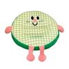 Cartoon Office Chair Cushion Lovely Expression Round Stretch Velvet Seat CushionButt Pad
