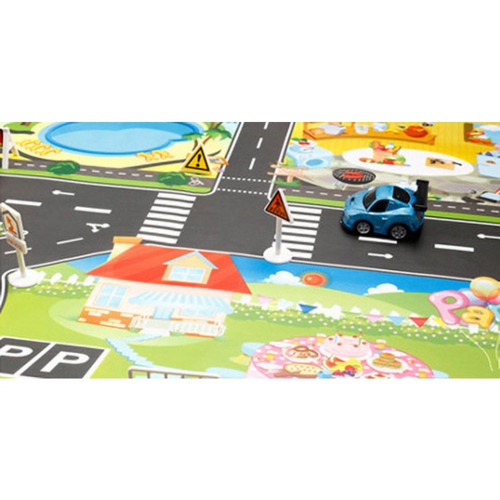 Seltene Corporation Village Auto Straßen Spielmatte (1 Stück)