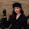 High Quality% Wool Fashion Medicine Box Hat French Top Hat Women's Basin Hat Three-dimensional Beret Elegant Flight Attendant Hat
