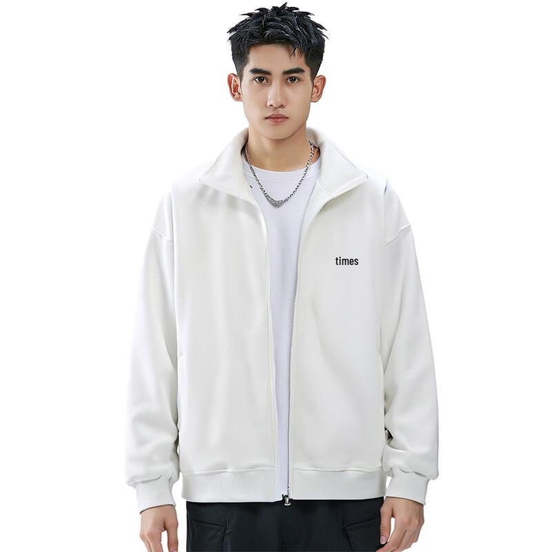 OVERPROTECTION Men s Stand-Collar Cardigan Sweatshirt M