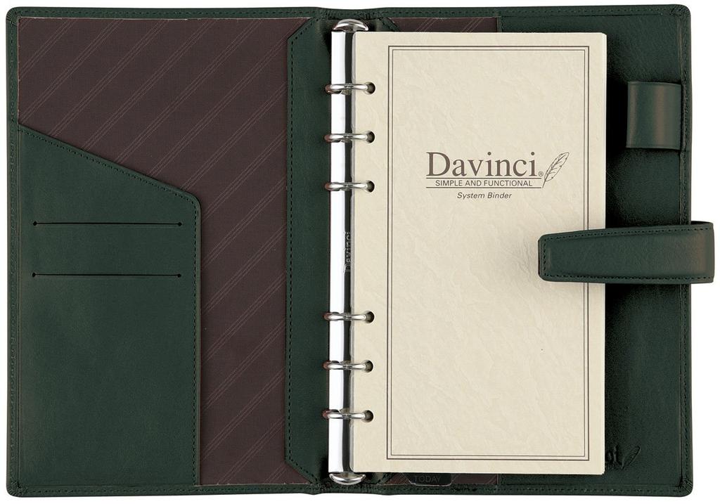 Raymay Fujii System Organizer Da Vinci Standard Bible Green DB3006M