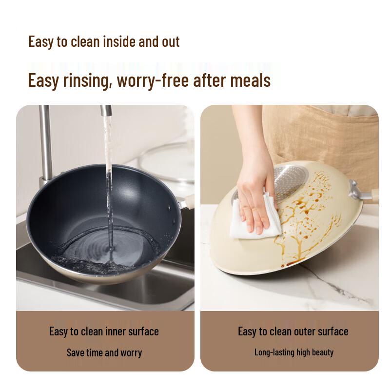 SUPOR 32cm Non-Stick Antibacterial Wok