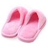Non-slip Comfortable Winter Couples Solid Color Warm Home Plush Flat Candy Color Slippers