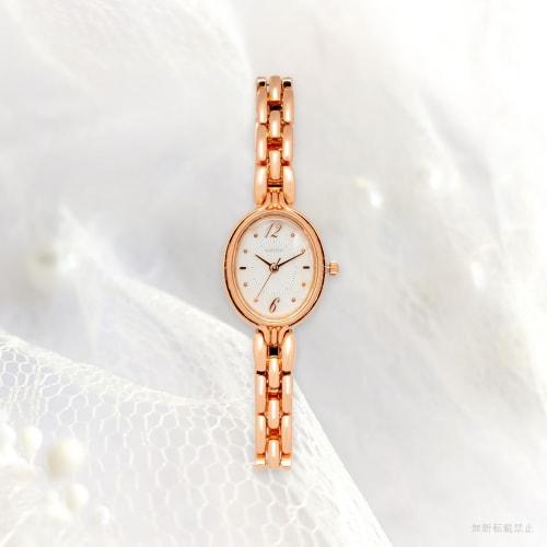 Fieldwork Women's Watch, 3 ATM Water Resistant, Shell Dial, Metal Band, WP Cielda, Pink Gold, JN034-3