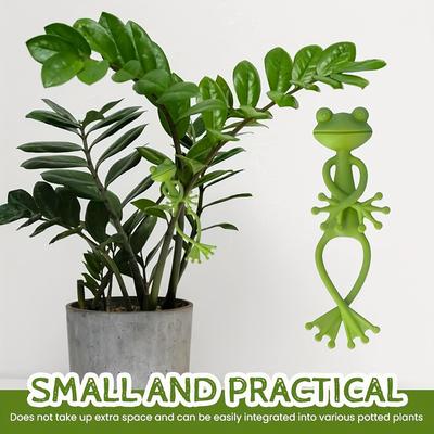 1/2/5 Stück Froschförmiger Pflanzenbinder Wiederverwendbarer Kabeldraht Gartenpflanze Ranke Blume Gemüse Clip Verstellbare Flexible Stütze