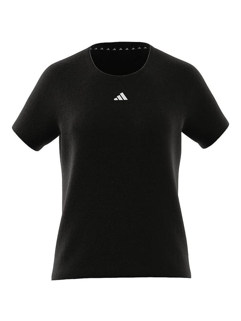 Adidas Aero Lady Train Essentials Minimal Logo Crew Neck Krátký rukáv NEN26 Černá L Dámské tričko (HR7795)