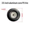 Fixed-Wing Model Aircraft Wheels: Aluminum Core PU with Carbon Fiber Gear