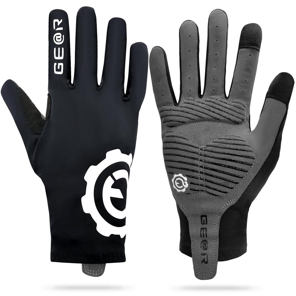 Geartle Cycling Snug Size Cycling Gloves for Road Bikes and for Men and Spring and Autumn Gloves, Fit, Fingered, M, Bicycles, Unisex, Women,