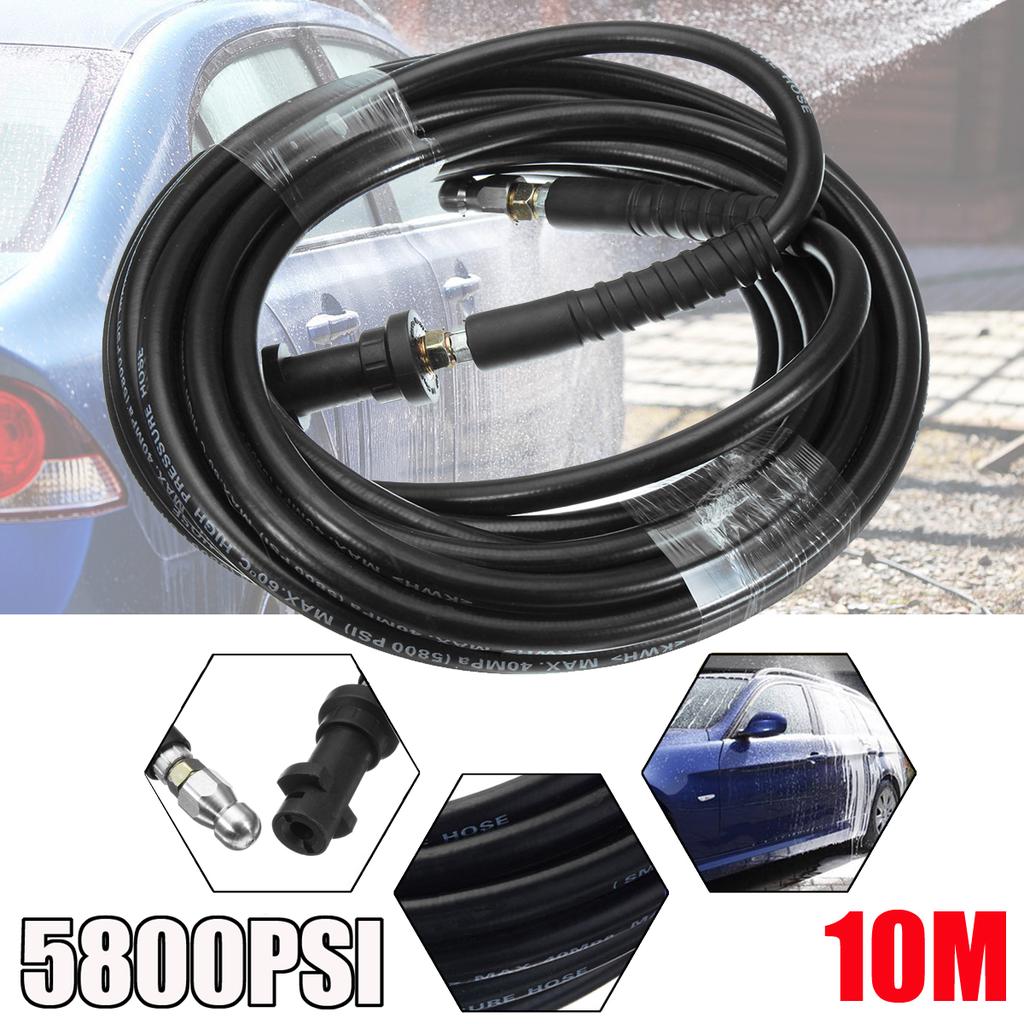 Buy 30ft 10M 40MPa Pressure Washer Drain Hose Adaptor 5800PSI For Karcher K Series at affordable