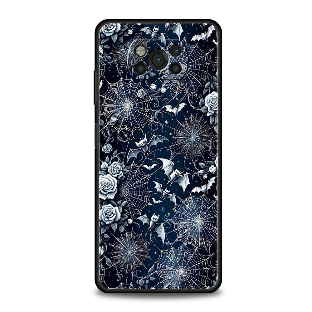 Spider Web Phone Case Cover for Xiaomi Poco F7 Ultra F6 F5 F4 F3 X6 X5 X4 X3 NFC C51 C55 M4 GT 5G Soft TPU Shell Fundas Capas
