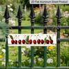 Vintage 2D Flat Wall Decoration - Red Cherries and Green Leaves in Metal - Durable Aluminum Sign for Kitchen, Café, or Dining Room - Rustic Farmhouse